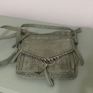 Olive Green Crossbody Shoulder Bag - Women